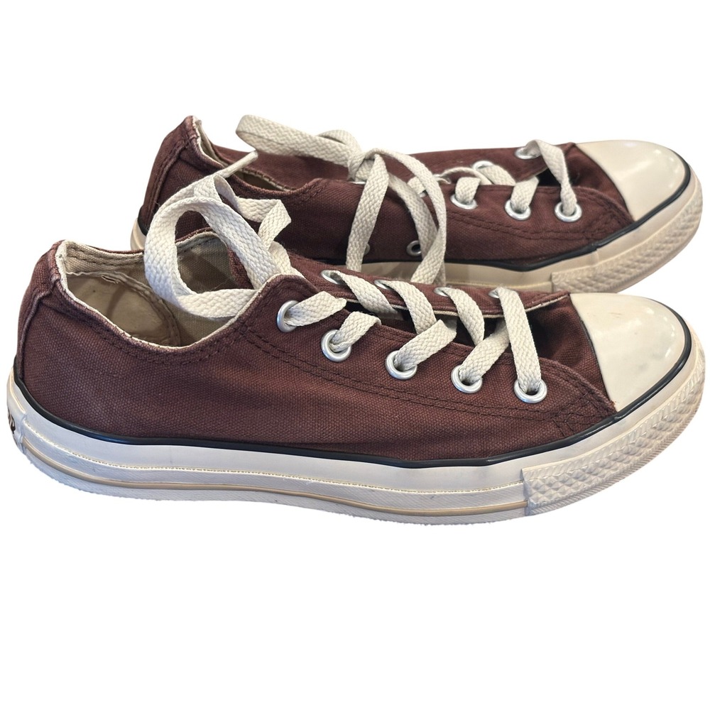 Converse Chuck Taylor All Star Low Top Brown Canvas Sneakers 1V305 Mens 4 Wo's 6